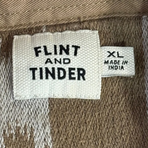 Flint and Tinder Long Sleeve Saddle Blanket Shirt Men's XL Brown Blue Southwest - Picture 9 of 12